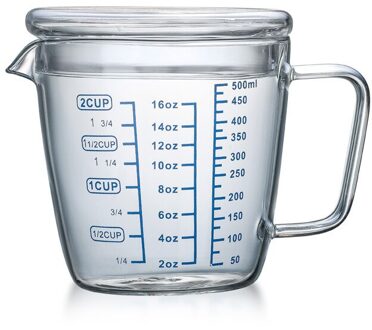 Glazen Maatbeker Schaal Cup Hittebestendig Glas Melk Cup 500ML