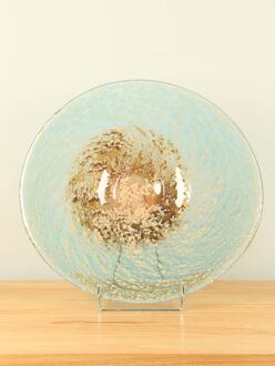Glazen schaal Earth/water, Ø 45 cm