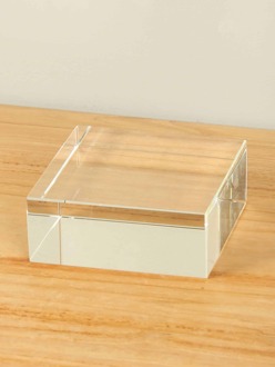 Glazen sokkeltje, 10x10x4 cm