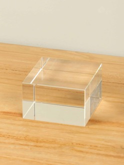 Glazen sokkeltje, 8x8x4 cm