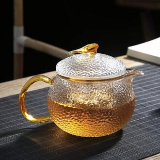 Glazen Theepot met Zetgroep voor Bloeiende en Losse Blad Thee Pot, chinese Kungfu Theepot Glas met Handgreep filter Cup (300 ML/10 oz)