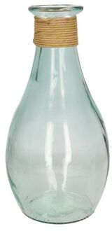 Glazen vaas/vazen Nellia 21 x 40 cm - Vazen Transparant