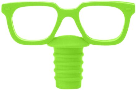 Glazen Vorm Wijn Stopper Siliconen Wijn Kurk Plug Cover Fles Caps Fles Stop Wijn Schenker Stoppers groen