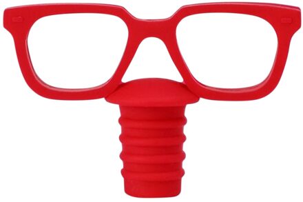 Glazen Vorm Wijn Stopper Siliconen Wijn Kurk Plug Cover Fles Caps Fles Stop Wijn Schenker Stoppers rood