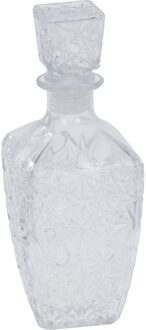 Glazen whisky/water karaf 900 ml/9,5 x 25 cm kristal Transparant