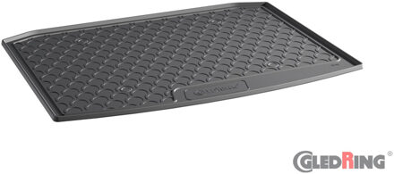 Gledring Rubbasol (Rubber) Kofferbakmat passend voor Skoda Karoq 2WD 7/2017- (Lage laadvloer)