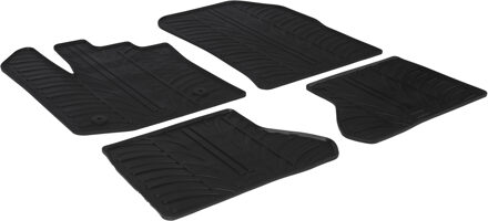 Gledring Rubbermatten passend voor Dacia Dokker 2013- (T profiel 4-delig + montageclips)