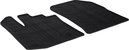 Gledring Rubbermatten passend voor Dacia Dokker Furgon 2013- (T profiel 2-delig + montageclips)