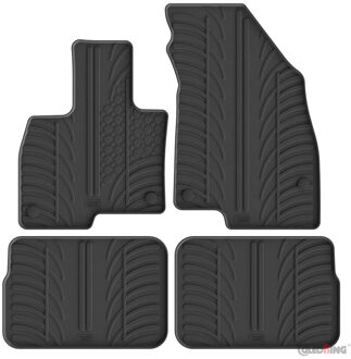 Gledring Rubbermatten passend voor Jaecoo J7 2024- (benzine) (T profiel 4-delig + montageclips) GL0453