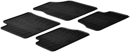 Gledring Rubbermatten passend voor Kia Picanto 2004-2011 (T profiel 4-delig)