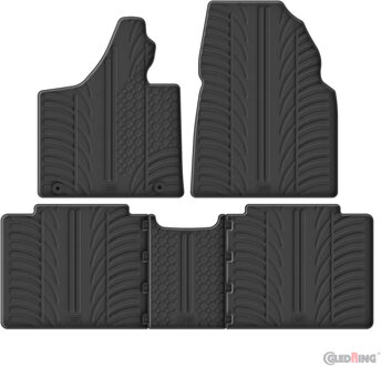 Gledring Rubbermatten passend voor Leapmotor C10 (EV/REEV) 2024- (T profiel 5-delig) GL0445