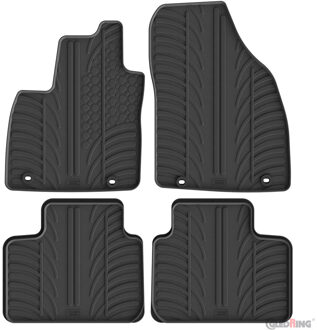 Gledring Rubbermatten passend voor MG ZS II (Hybrid+/Benzine) 2024- (T profiel 4-delig + montageclip GL0810