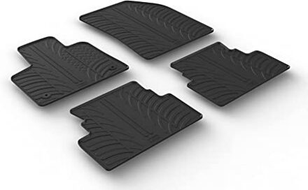 Gledring Rubbermatten passend voor Opel Grandland X 10/2017- (T profiel 4-delig + montageclips)