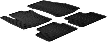 Gledring Rubbermatten passend voor Opel Meriva B 2010- (T profiel 4-delig + montageclips)