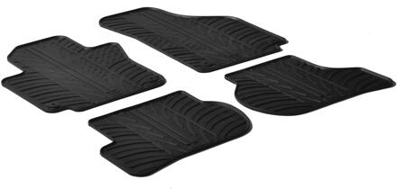 Gledring Rubbermatten passend voor Seat Altea incl. XL 2004- (T profiel 4-delig + montageclips)