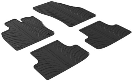 Gledring Rubbermatten passend voor Seat Ateca 5/2016- (T profiel 4-delig + montageclips)