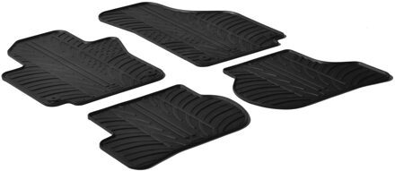 Gledring Rubbermatten passend voor Volkswagen Golf V,VI Plus 2009- / Seat Toledo 2005-2012 (T profiel 4-delig + montageclips)