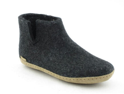 Glerups Low boot leather sole g 02-charcoal Zwart - 36