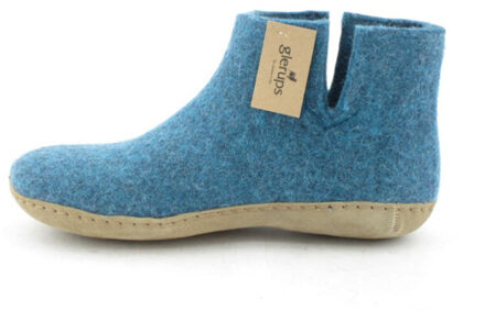 Glerups Low boot leather sole g 06-petrol Blauw - 43