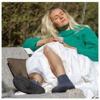 Glerups Low boot natural rubber sole gr02 10-denim - maat 36 Blauw