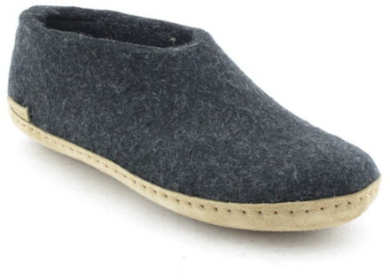 Glerups Shoe leather sole a 02-charcoal Zwart - 38