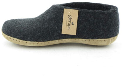 Glerups Shoe leather sole a 02-charcoal Zwart - 47