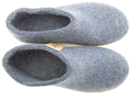 Glerups Shoe leather sole a 10-denim - maat 42 Blauw