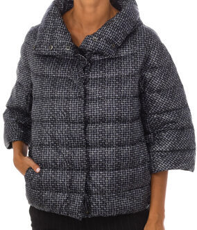 GLI FEVER I000067 Gewatteerde jas met hoge hals voor dames Grijs