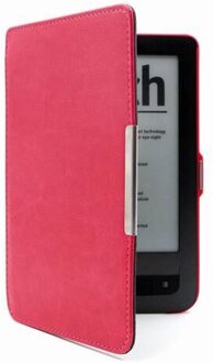Gligle Tablet leather case cover voor Pocketbook Touch/Touch lux 622/623 Ereader shell 50 stks/partij heet roze
