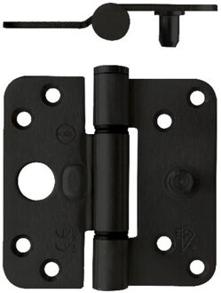 Glijlagerscharnier SKG*** 89 x 89 x 3 mm DIN links zwart