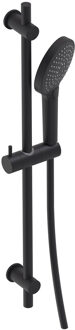 Glijstangset MAY Met 3-Standen Handdouche, Doucheslang en Glijstang 70 cm Mat Zwart PED