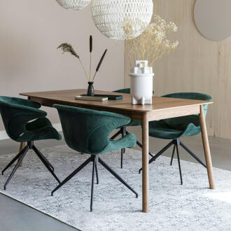 Glimps Eettafel Uitschuifbaar - 180/240 x 90 cm - Walnoot Bruin