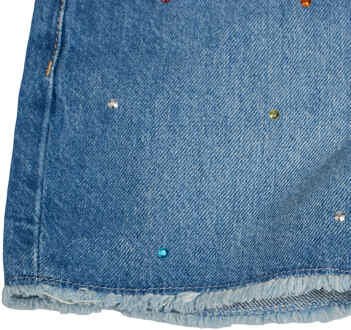 Glinsterende denim shorts voor meisjes 674015 Blauw