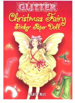 Glitter Christmas Fairy Sticker Paper Doll