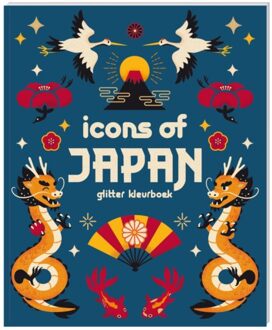 Glitter Kleurboeken Voor Volwassenen - Icons Of Japan - Interstat