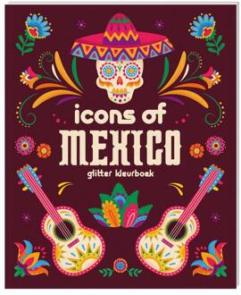Glitter kleurboeken voor volwassenen - Icons of Mexico -  Interstat (ISBN: 9789464328752)