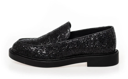 Glitter Loafers met Zachte Latex Binnenzolen Copenhagen Shoes , Black , Dames - 39 Eu,41 Eu,37 Eu,38 Eu,40 EU