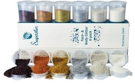 Glitter Mix Fine Precious Gem (6st) Multikleur - Print