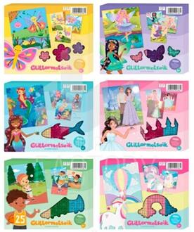 Glitter mozaïeken op nummer 29,5x25,5cm