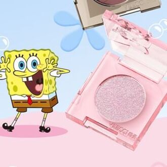 Glitter Mud Eyeshadow Spongebob Limited Edition - 4 Colors PB03 Light Pink - 2g