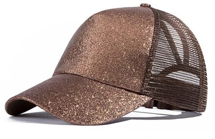 Glitter Paardenstaart Vrouwen Baseball Cap Vrouwen Mesh Trucker Caps Vrouwelijke Zomer Bone Zwart Verstelbare Hiphop Hoeden/Cap 1