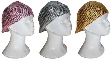 Glitter party pet Roze, Zilver - Grijs, Goud - Brons