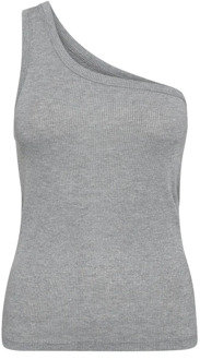 Glitter Sahara Style Tank Top Co'Couture , Gray , Dames - L,S,Xs