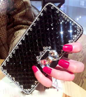 Glitter Telefoon Cover Voor Oppo A53 Flip Case Spiegel Rhinestone Leather Cover Stand Houder Voor Oppo A53 Cover Spiegel Case bling 9