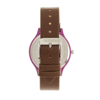 Glitter unisex horloge - maat Bruin