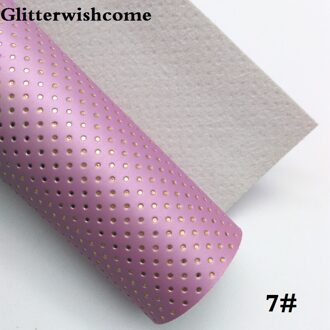 Glitterwishcome 21X29 CM A4 Size Synthetisch Leer, Reliëf Dots Leer stof Vinyl voor Bows, GM063A 7