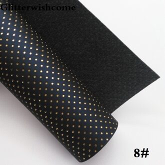 Glitterwishcome 21X29 CM A4 Size Synthetisch Leer, Reliëf Dots Leer stof Vinyl voor Bows, GM063A 8