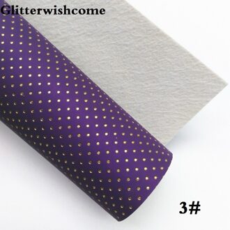 Glitterwishcome 21X29 CM A4 Size Synthetisch Leer, Reliëf Dots Leer stof Vinyl voor Bows, GM063A