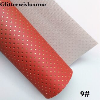 Glitterwishcome 21X29 CM A4 Size Synthetisch Leer, Reliëf Dots Leer stof Vinyl voor Bows, GM063A