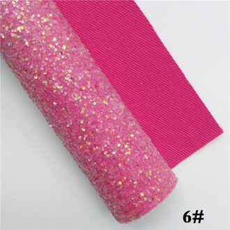 Glitterwishcome 21X29CM A4 Size Glitter Stof, Chunky Glitter Leer, faux PU Leer stof Vinyl voor Bows, GM530A 6